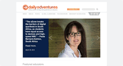 Desktop Screenshot of dailyedventures.com